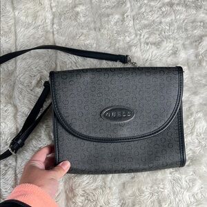 GUESS Charcoal Holy Springs Medium Sized‎ Crossbody Bag Logo